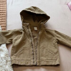 2T Brown Hooded Jacket